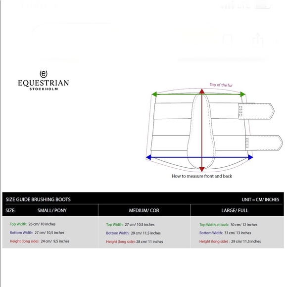 Equestrian Stockholm Brushing Boot - Navy - Picture 8 of 8